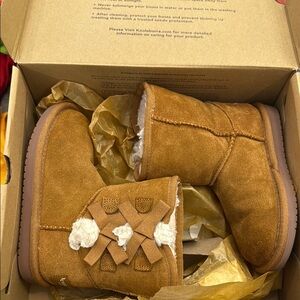 Koolaburra Tan Suede Boots (Victoria Short Boot)